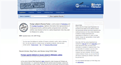 Desktop Screenshot of foreignlobbying.org